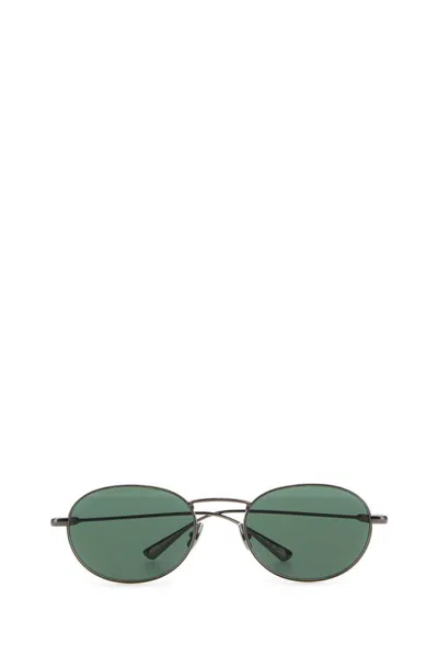 Saint Laurent Ruthenium Metal Sl 799 Sunglasses In Green