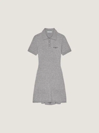 Givenchy Robe Polo En Laine Et Cachemire In Gray