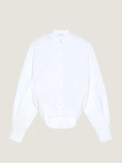 Givenchy Chemise Cocoon À Découpes En Popeline In White