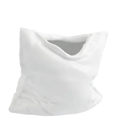 Meissen Porcelain Cushion Vase In White