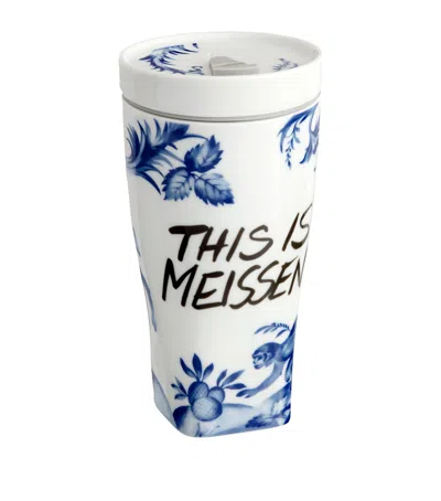 Meissen Nova Coffee Travel Mug In Blue