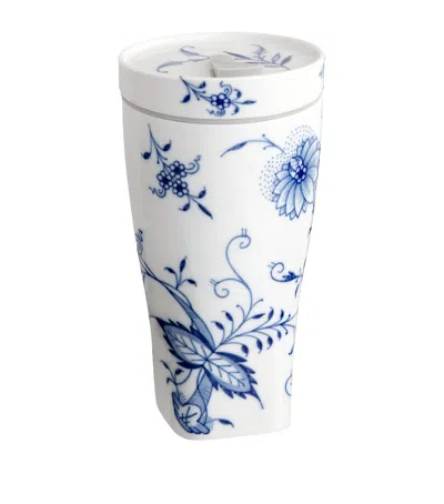Meissen Blue Onion Coffee To Go Travel Mug In Blue