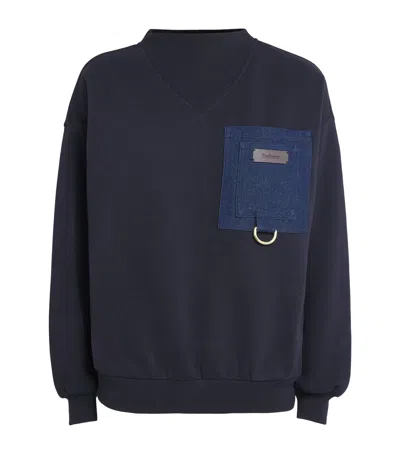 Barbour Cotton-blend Saima Sweatshirt In Blue