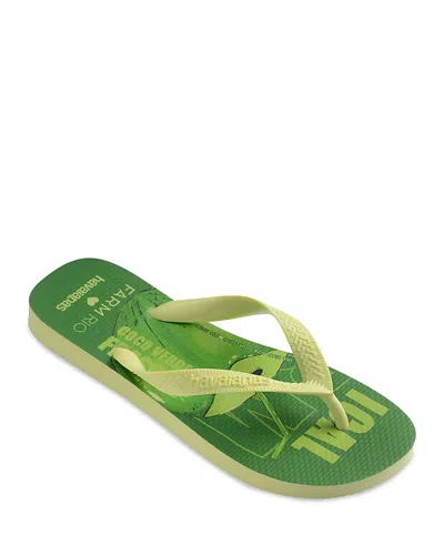 Havaianas Women's Farm Rio Tropical Coconut Flip Flop Sandals In Green