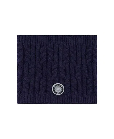 Deux Par Deux Unisex Lined Winter Neckwarmer - Little Kid, Big Kid In Blue