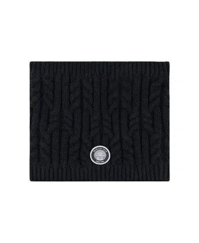 Deux Par Deux Unisex Lined Winter Neckwarmer - Little Kid, Big Kid In Black