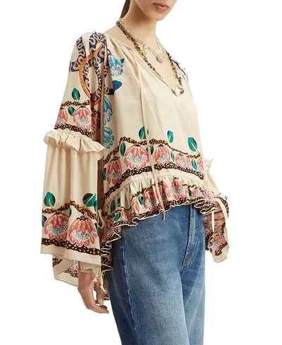 La Doublej Boho Blouse In Brown