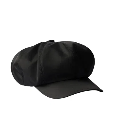Prada Re-nylon Newsboy Cap In Brown
