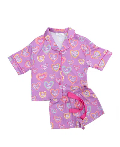 Sunshine Society Girls' Kids Silky Crazy 4 You Silky Set - Little Kid, Big Kid In Pink
