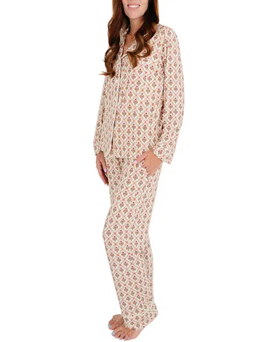 Motette Holly Trellis Bamboo Pajama Set In Multi
