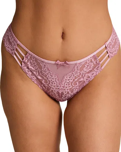 Hunkemoller 3 Pack Belle Brazilian In Purple