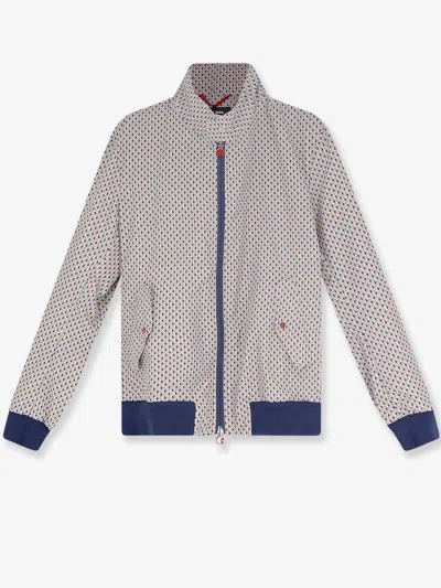 Kiton Ciro Paone Printed Zip-up Bomber Jacket In Multi