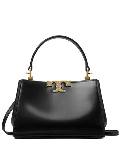 Tory Burch Eleanor Mini Leather Shoulder Bag In Black