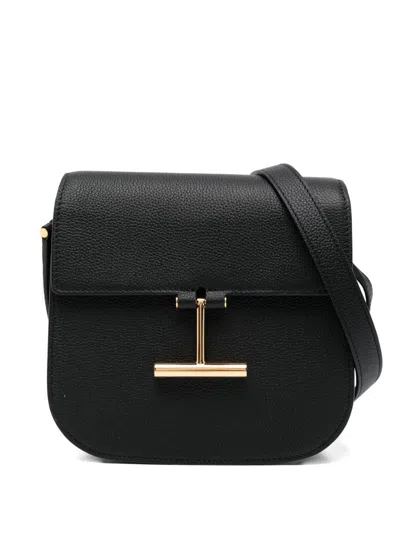 Tom Ford Tara Mini Leather Shoulder Bag Chain In Black