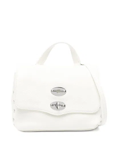 Zanellato Postina Daily Baby Leather Handbag In White