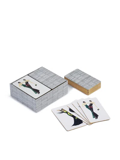 Armani Collezioni Armani Casa Playing Cards In Gray