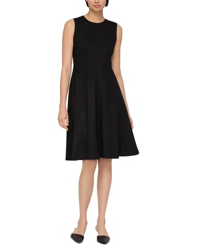 Lafayette 148 Topenga Wool-blend Dress In Black