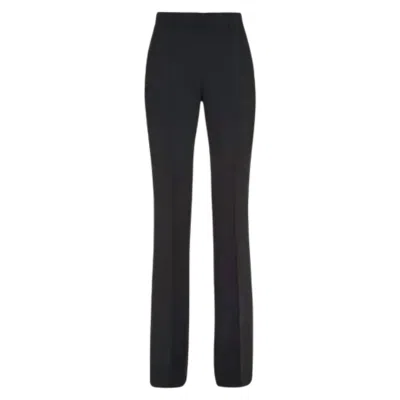 Ferragamo Women's Flared Trouser Pants In Black In Black