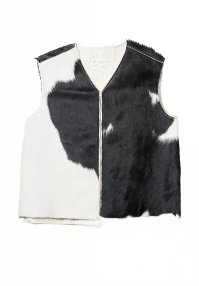 Camiel Fortgens Women's Cow Vest In Black/white In Animal Print
