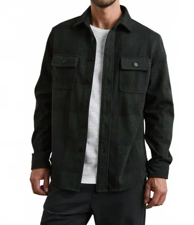 Rails Alder Shirt In Evergreen Onyx In Black