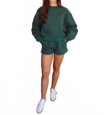 Tcec Long Sleeve And Short Set In Hunter Green In Green