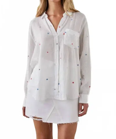 Rails Charli Shirt In Multi Daisy Embroidery In Multi