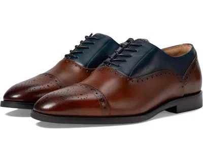 Stacy Adams Men's Reynolds Dress Shoes In Brown Navy In Brown