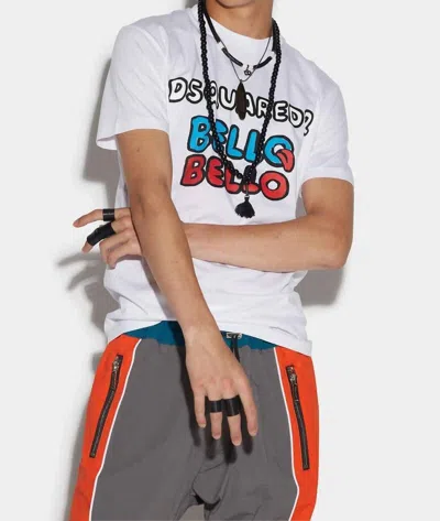 Dsquared2 Men's Short Sleeve Shirt In White In White