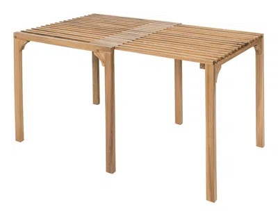 Hivvago Riviera Extendable Dining Table Natural In Brown