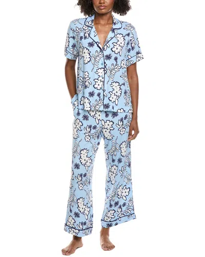 Sanctuary 2pc Top & Pant Pajama Set In Blue