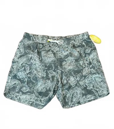Hartford Men's Army Swim Short In Green In Green