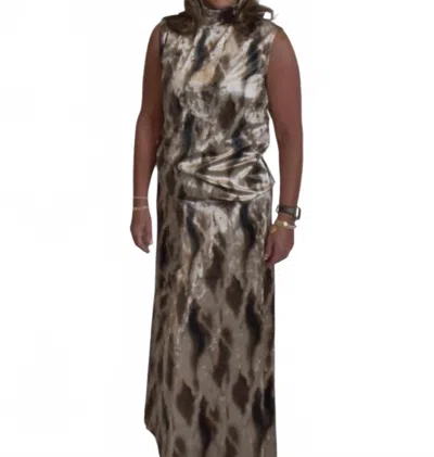 Lyssé Dominique St Velvet Skirt In Abs Obs In Multi