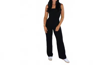 Act Pretty Knit Tube Jumpsuit In Black In Black