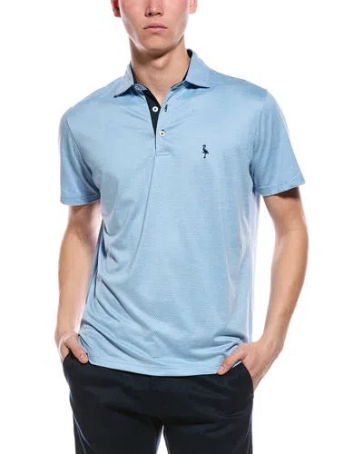 Tailorbyrd Performance Mesh Polo Shirt In Blue