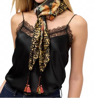 Johnny Was Teyros Silk Scarf In Multicolor In Brown