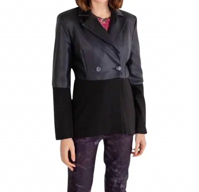 Isle By Melis Kozan Shimmer Chic Jacket In Black In Black
