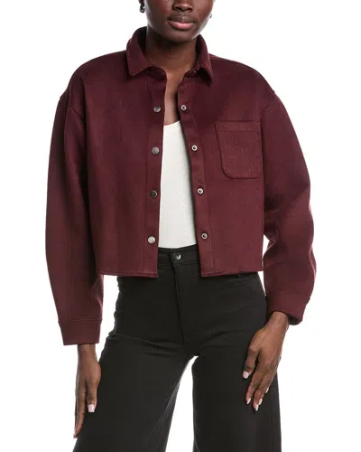 Kenneth Cole Microsuede Scuba Jacket In White