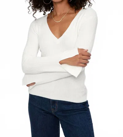 Iro Mattia V-neck Sweater In Ecru In White