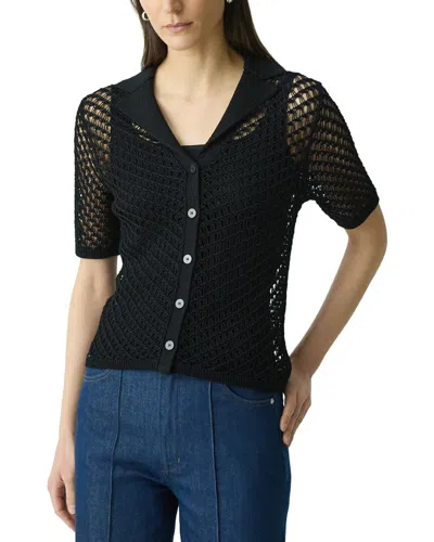 Theory Camp Shirt In Black