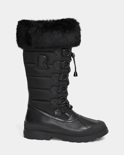 Rudsak Windy Women's Winter Boot With Faux Fur In Black