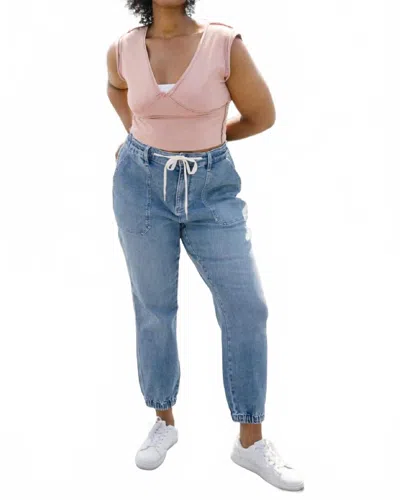 Judy Blue Elena Joggers Plus In Medium Blue In Blue