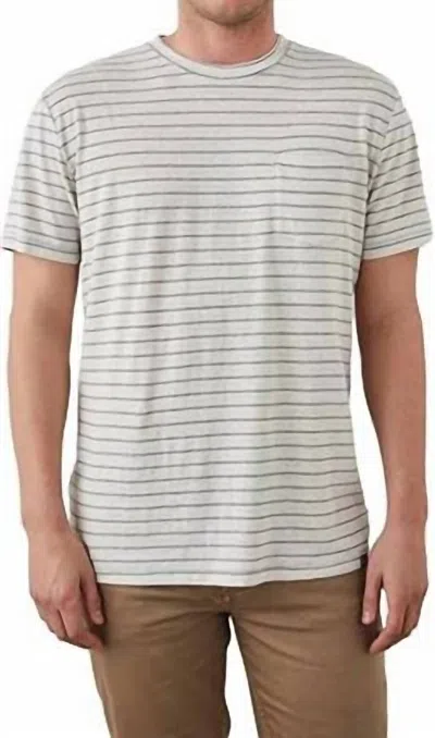 Rails Valencia T-shirt In Rhine Rivers Stripe In Gray