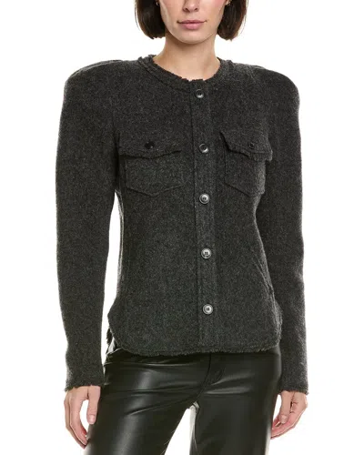 Isabel Marant Étoile Isabel Marant Etoile Nelly Wool-blend Jacket In Gray