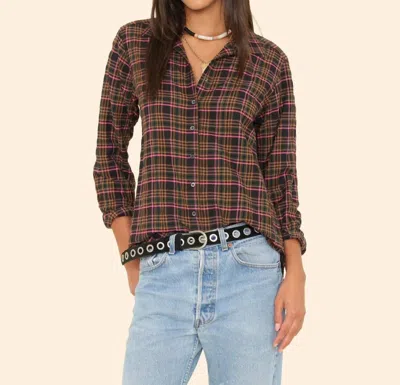 Xirena Scout Button-down Shirt In Espresso Plaid In Multi