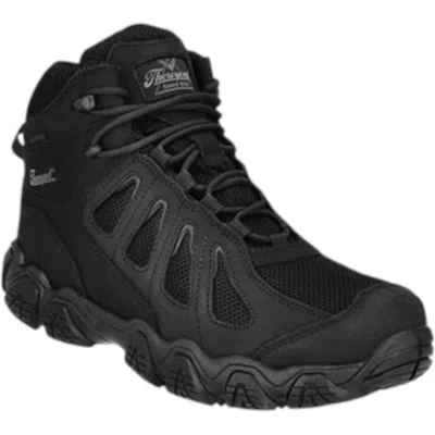 Thorogood Men's Composite Toe Wp Mid Hiker Work Boots In Black In Black