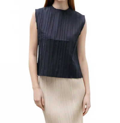 Camiel Fortgens Cocktail Top In Navy In Blue