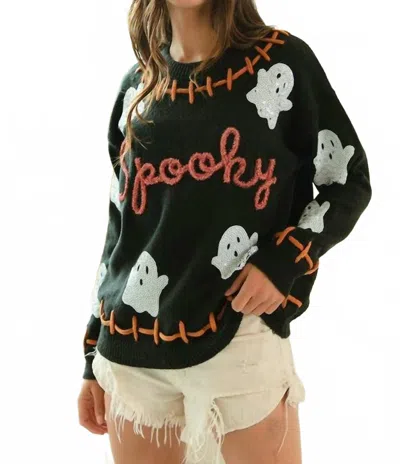 Bibi Spooky Sweater In Black In Black