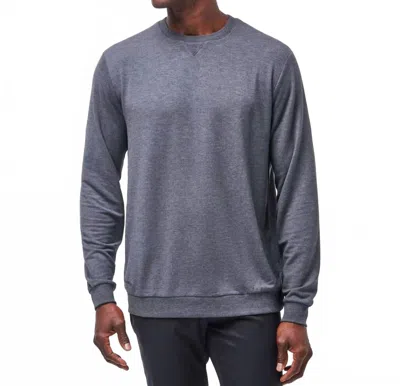 Travismathew Amenities Crew Sweater In Heather Dark Grey In Multi