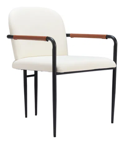 Hivvago Sibu Dining Chair Cream In White