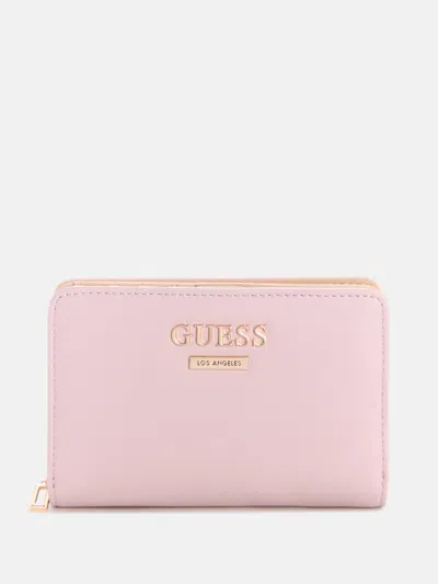 Guess Factory Tyra French Wallet In Pink